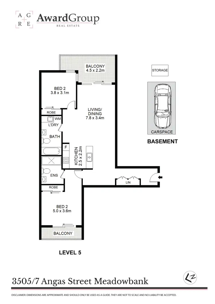 Floorplan of Homely unit listing, 3505/7 Angas Street, Meadowbank NSW 2114