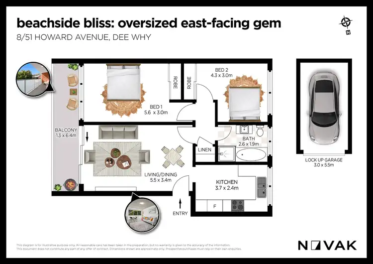 Floorplan of Homely apartment listing, 8/51 Howard Avenue, Dee Why NSW 2099