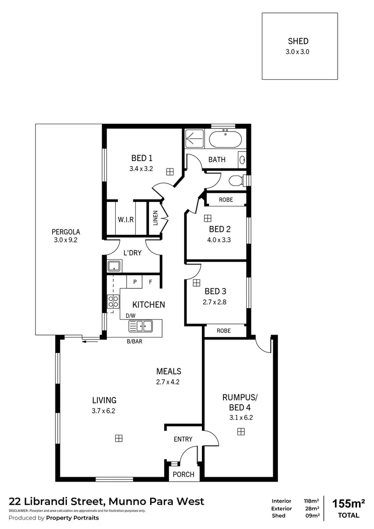 Floorplan of Homely house listing, 22 Librandi Street, Munno Para West SA 5115