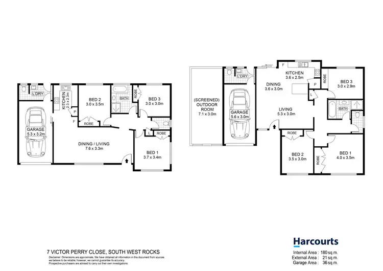 Floorplan of Homely semi-detached listing, 7 Victor Perry Place, South West Rocks NSW 2431