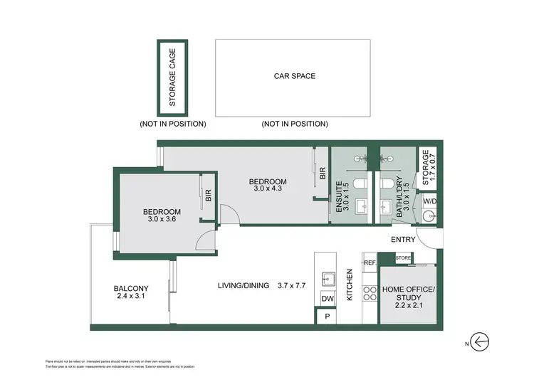 Floorplan of Homely apartment listing, 241/284-286 Highett Road, Highett VIC 3190