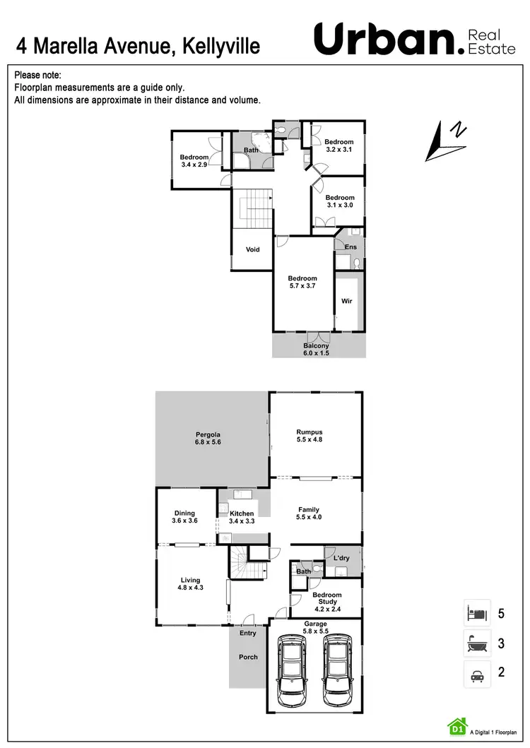 Floorplan of Homely house listing, 4 Marella Avenue, Kellyville NSW 2155