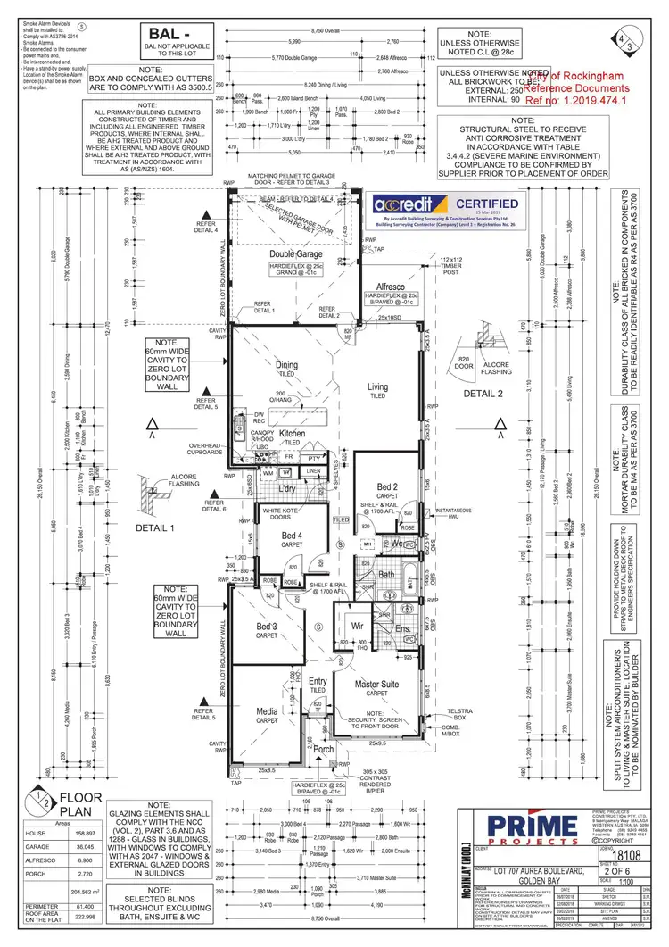 Floorplan of Homely house listing, 60 Aurea Boulevard, Golden Bay WA 6174