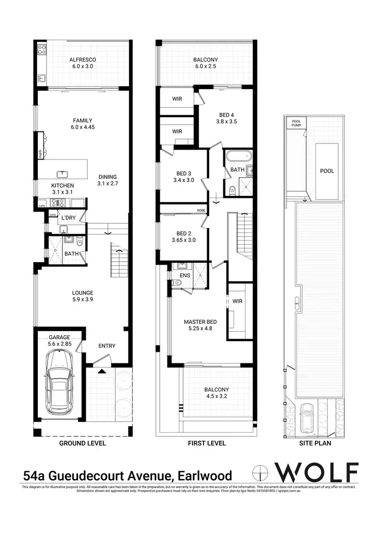 Floorplan of Homely house listing, 54A Gueudecourt Avenue, Earlwood NSW 2206