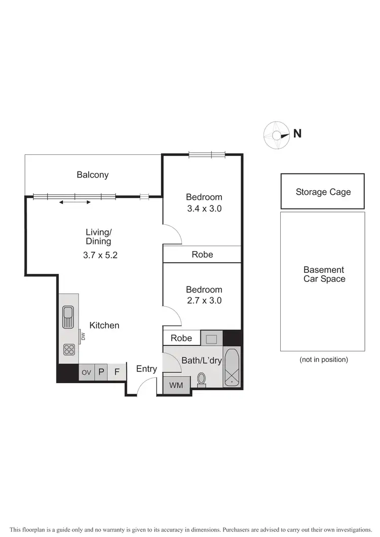 Floorplan of Homely apartment listing, 19/15 Liardet Street, Port Melbourne VIC 3207