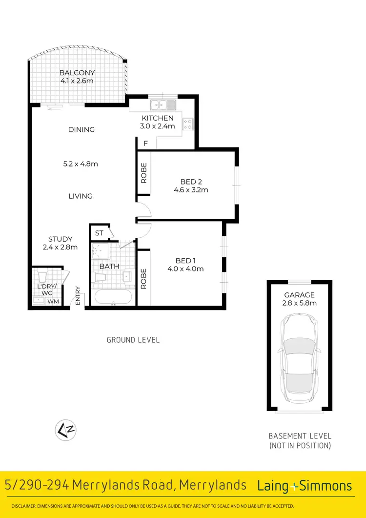 Floorplan of Homely unit listing, 5/290-294 Merrylands Road, Merrylands NSW 2160