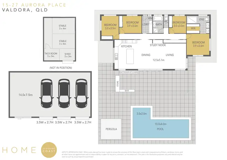 Floorplan of Homely rural property listing, 15-27 Aurora Place, Valdora QLD 4561