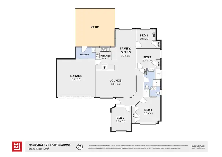 Floorplan of Homely house listing, 40 McGrath Street, Fairy Meadow NSW 2519