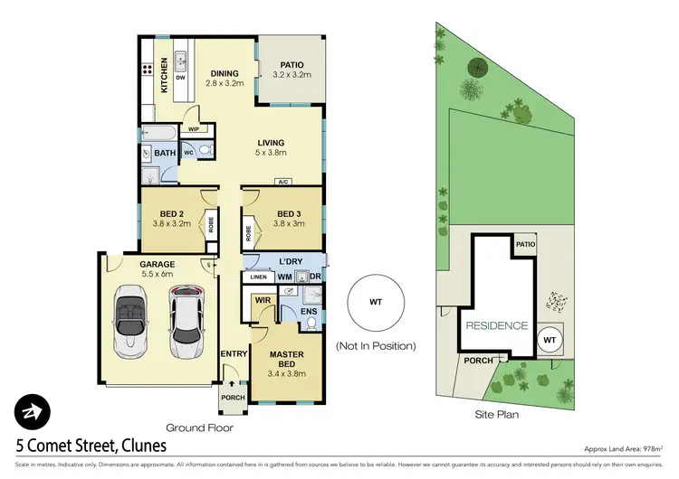 Floorplan of Homely house listing, 5 Comet Street, Clunes VIC 3370