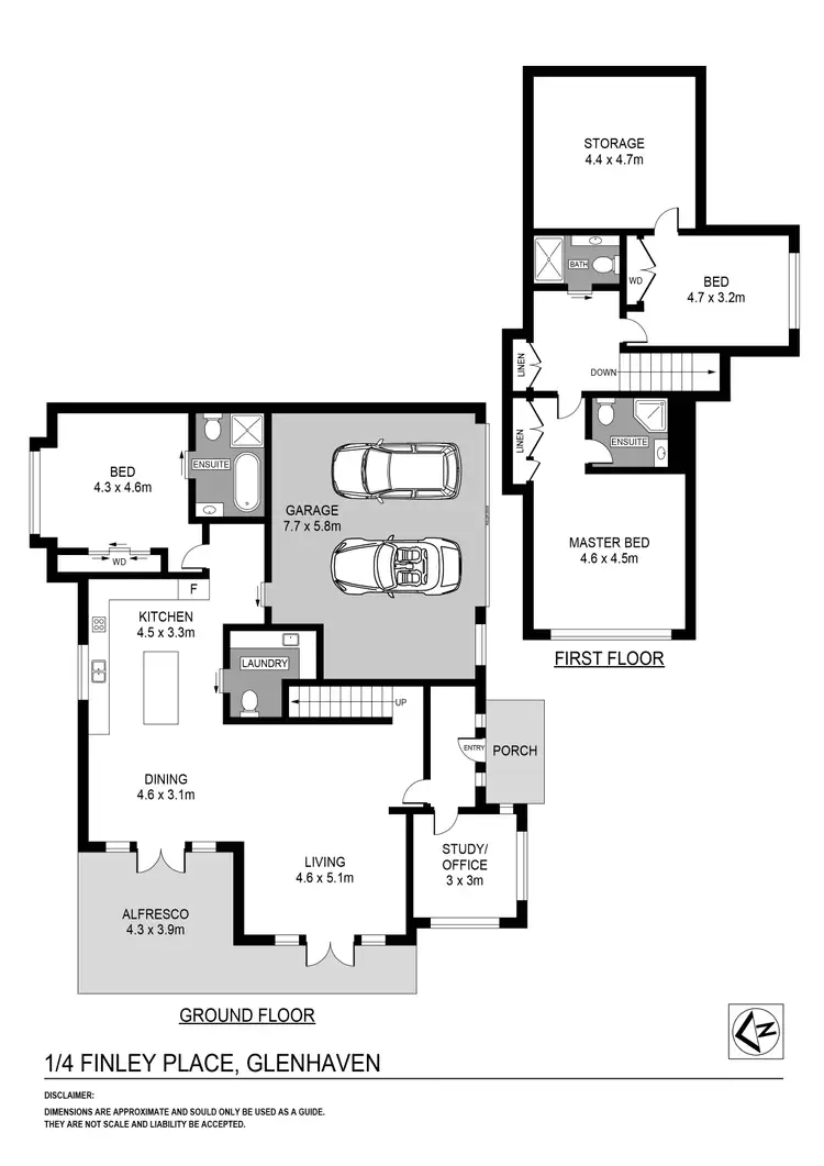 Floorplan of Homely unit listing, 1/4 Finley Place, Glenhaven NSW 2156