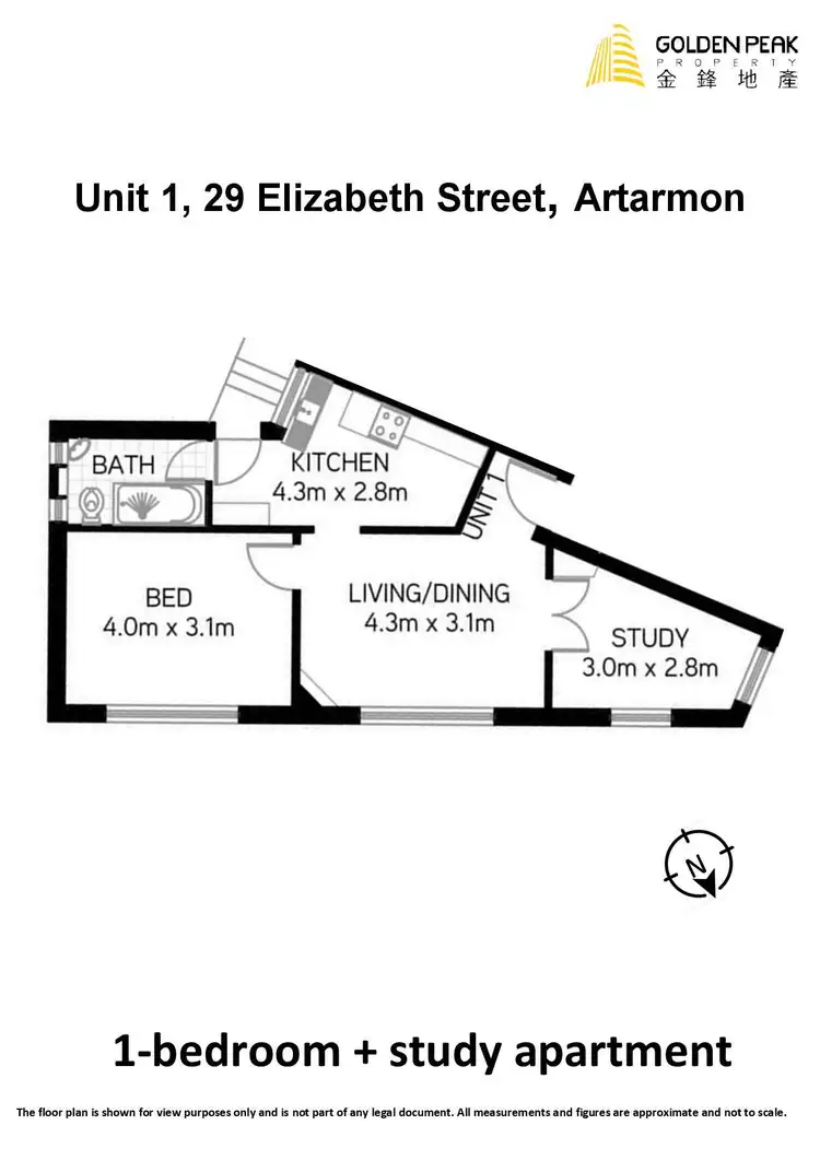 Floorplan of Homely apartment listing, 1/29 Elizabeth Street, Artarmon NSW 2064