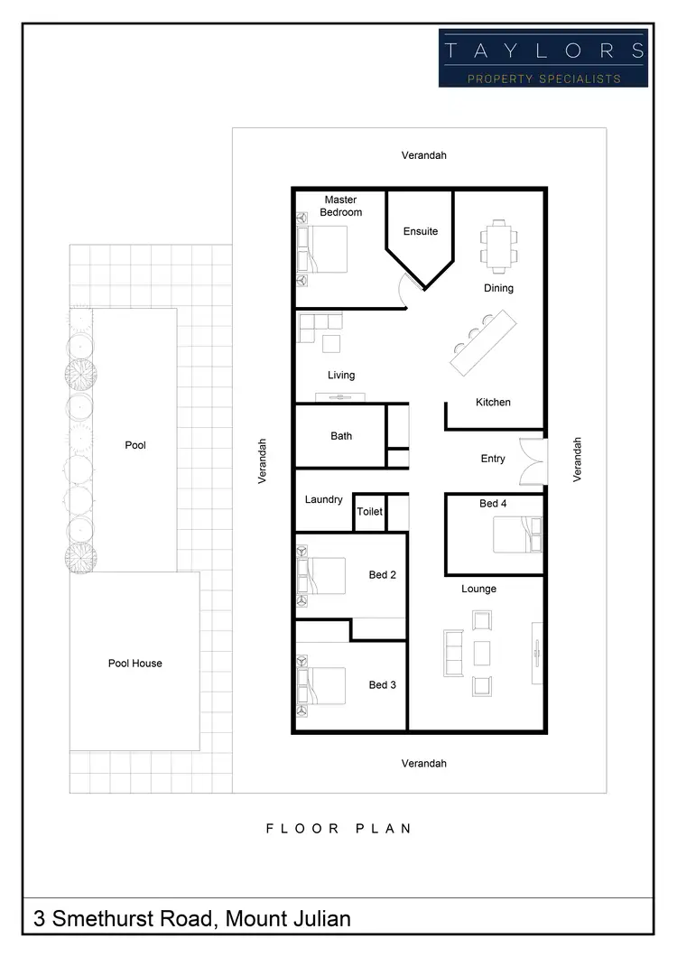Floorplan of Homely house listing, 3 Smethurst Road, Mount Julian QLD 4800