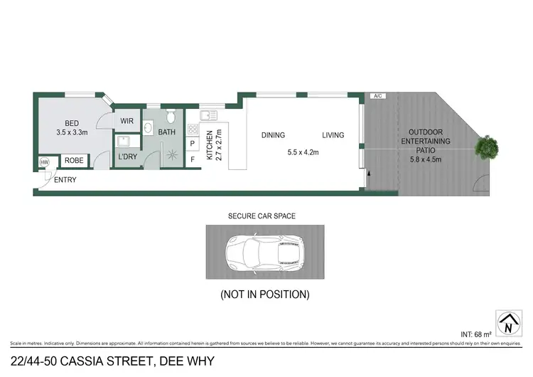 Floorplan of Homely apartment listing, 22/44-50 Cassia Street, Dee Why NSW 2099