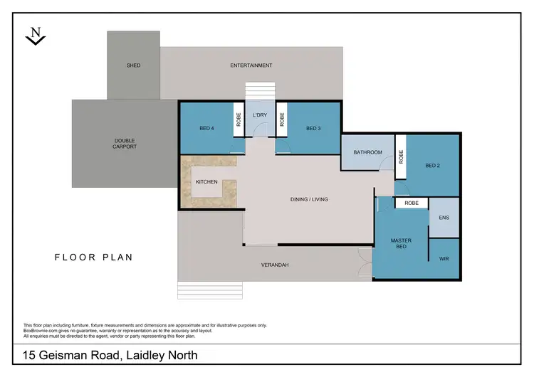 Floorplan of Homely house listing, 15 Geisman Road, Laidley North QLD 4341