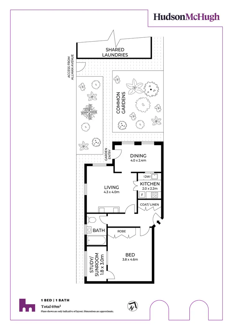Floorplan of Homely unit listing, 9/159 Smith Street, Summer Hill NSW 2130