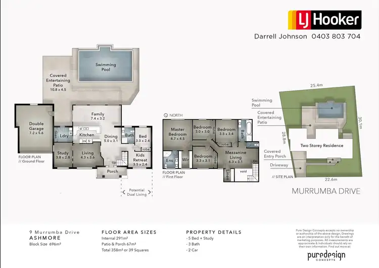 Floorplan of Homely house listing, 9 Murrumba Drive, Ashmore QLD 4214