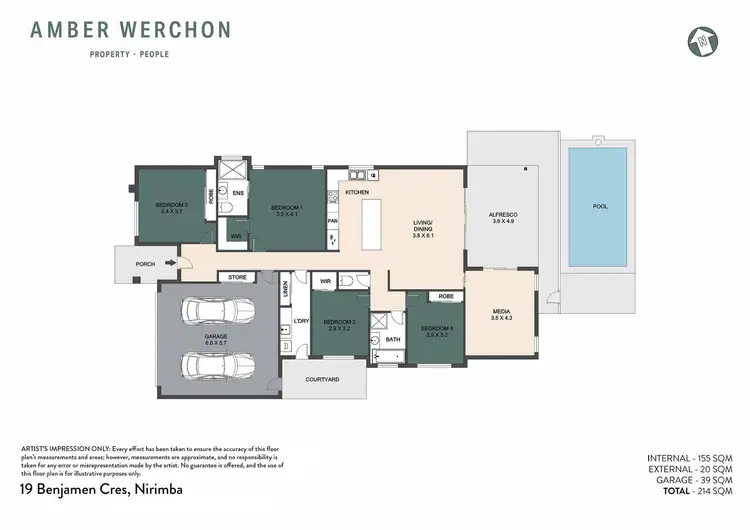 Floorplan of Homely house listing, 19 Benjamen Crescent, Nirimba QLD 4551