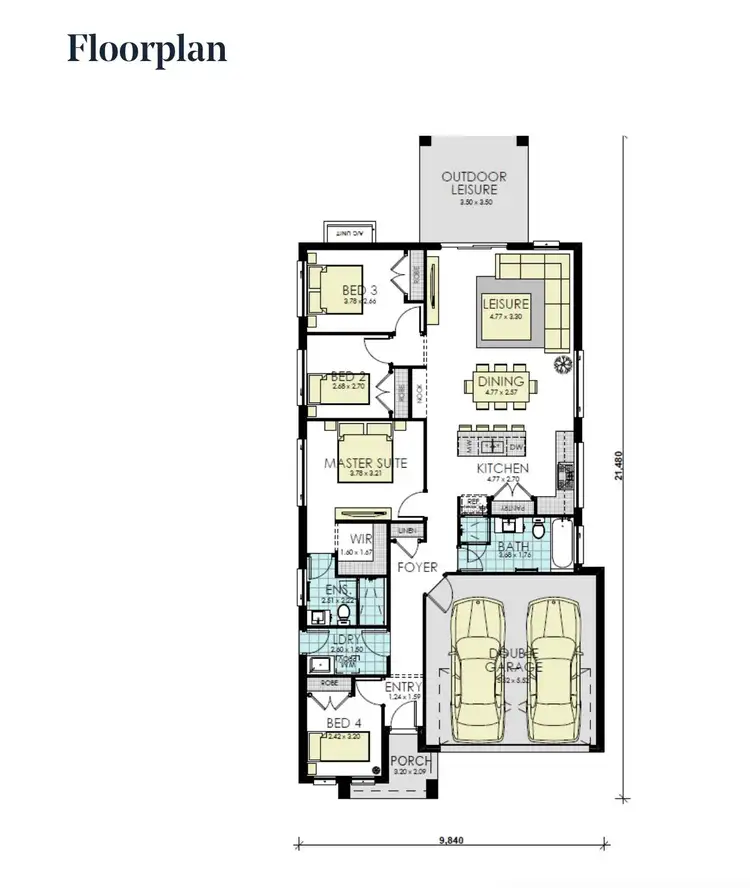Floorplan of Homely house listing, 5 Wilenski Way, Catherine Field NSW 2557