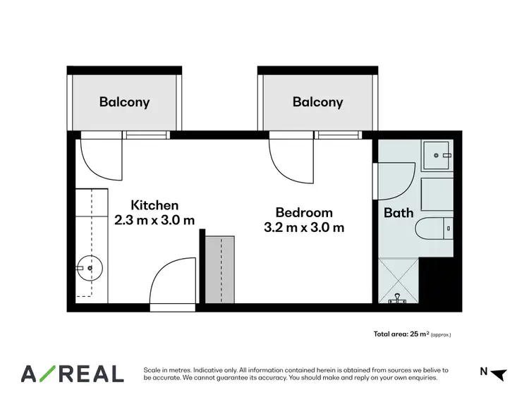 Floorplan of Homely studio listing, 402/8 Bruce Street, Box Hill VIC 3128