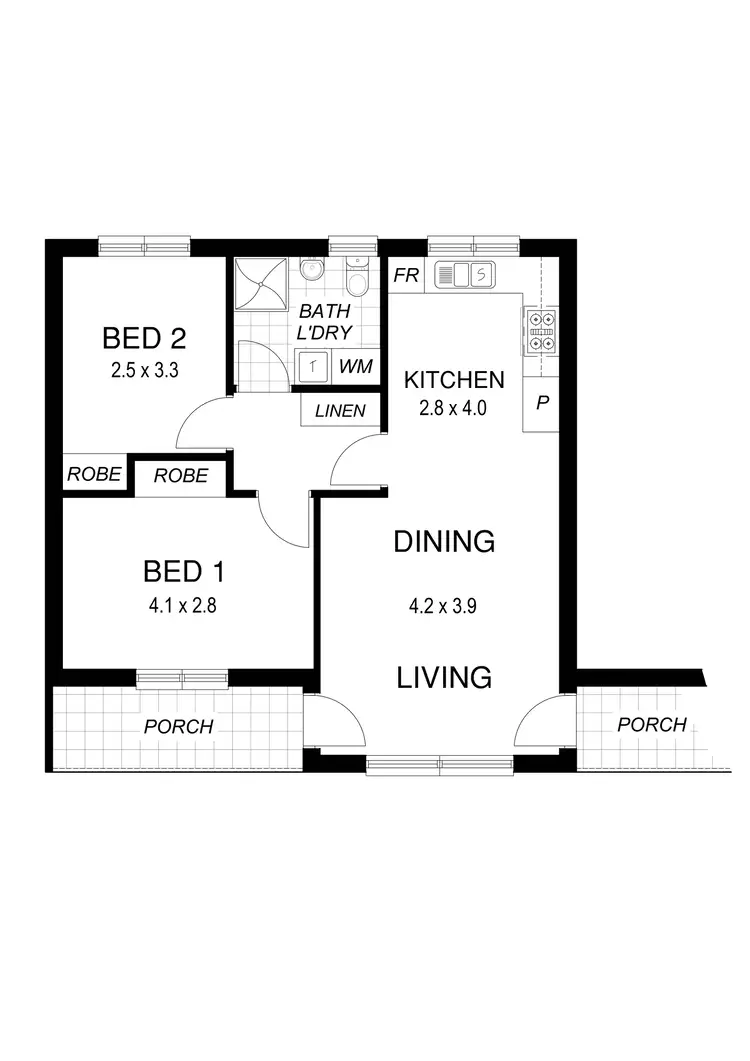 Floorplan of Homely unit listing, 7/4 Collyer Court, Linden Park SA 5065