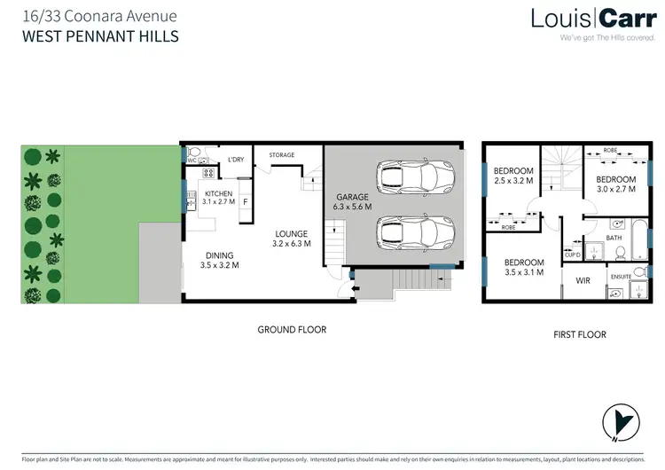 Floorplan of Homely townhouse listing, 16/33 Coonara Avenue, West Pennant Hills NSW 2125