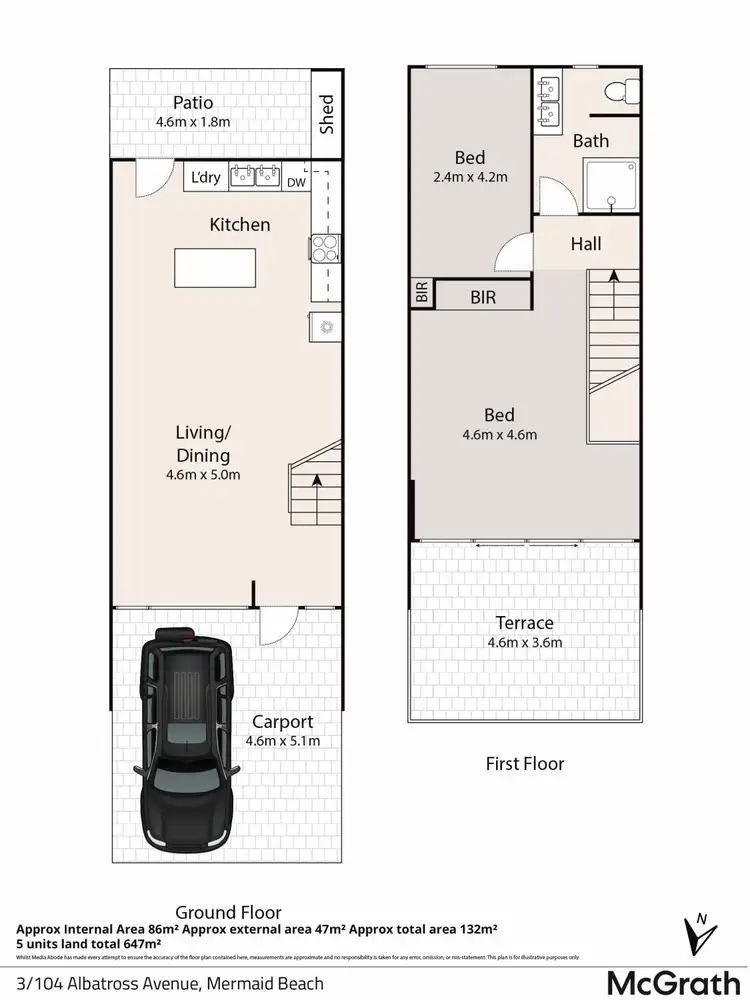 Floorplan of Homely apartment listing, 3/104 Albatross Avenue, Mermaid Beach QLD 4218