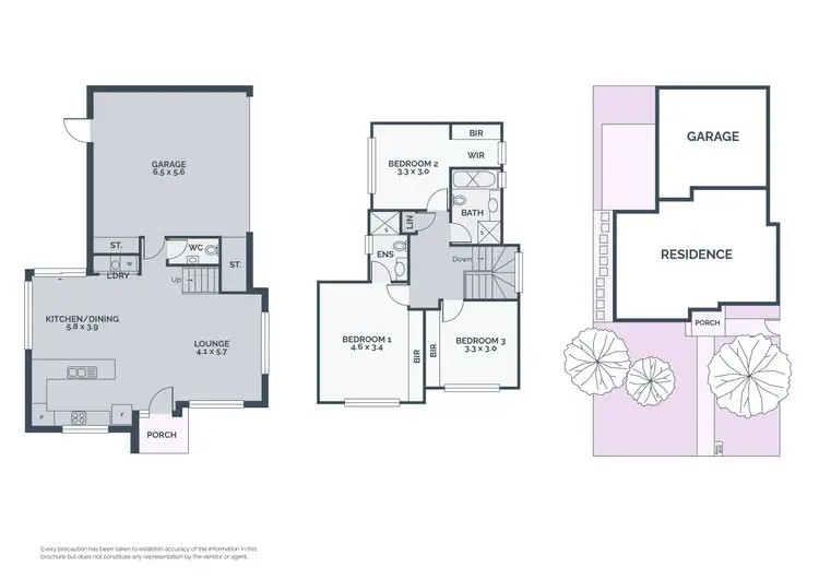 Floorplan of Homely townhouse listing, 1/12 Hubert Avenue, Glenroy VIC 3046