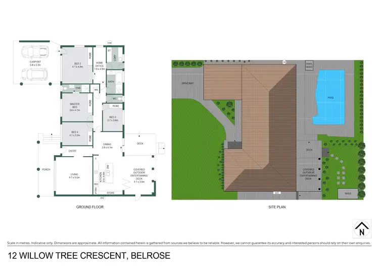 Floorplan of Homely house listing, 12 Willow Tree Crescent, Belrose NSW 2085