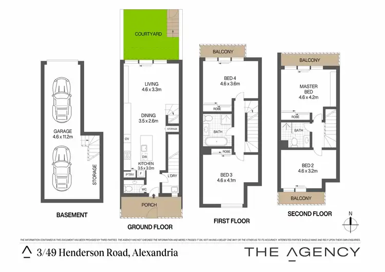Floorplan of Homely terrace listing, 3/49 Henderson Road, Alexandria NSW 2015