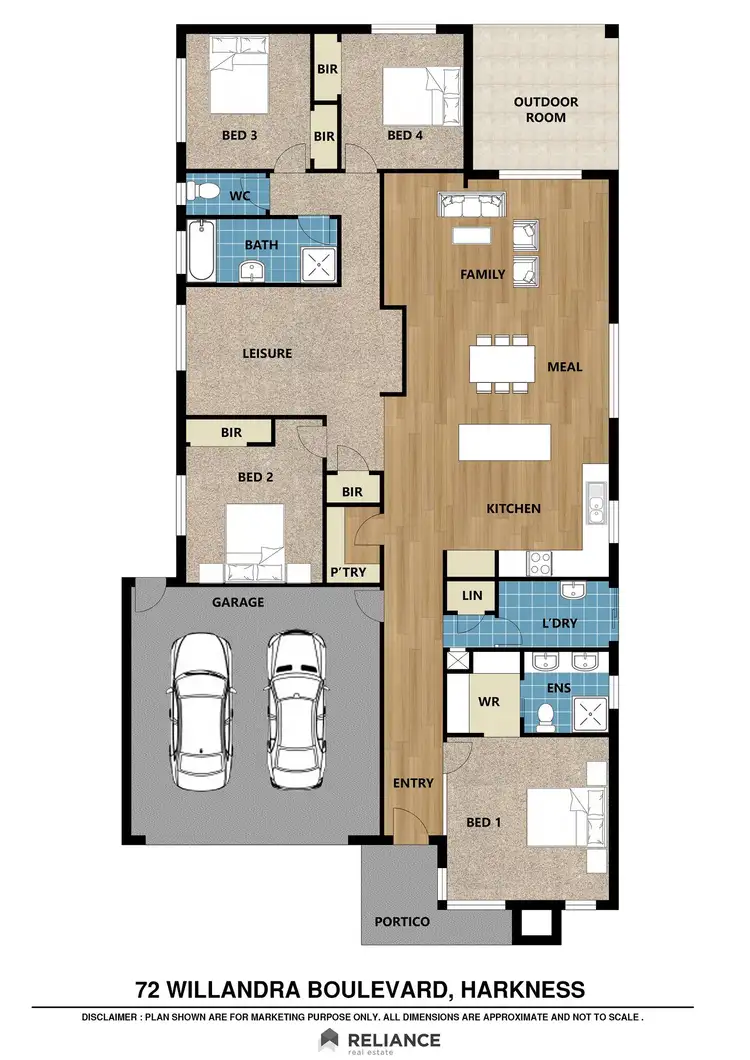 Floorplan of Homely house listing, 72 Willandra Boulevard, Harkness VIC 3337