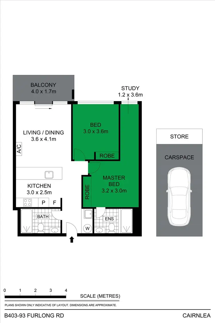 Floorplan of Homely apartment listing, B403/93 Furlong Road, Cairnlea VIC 3023
