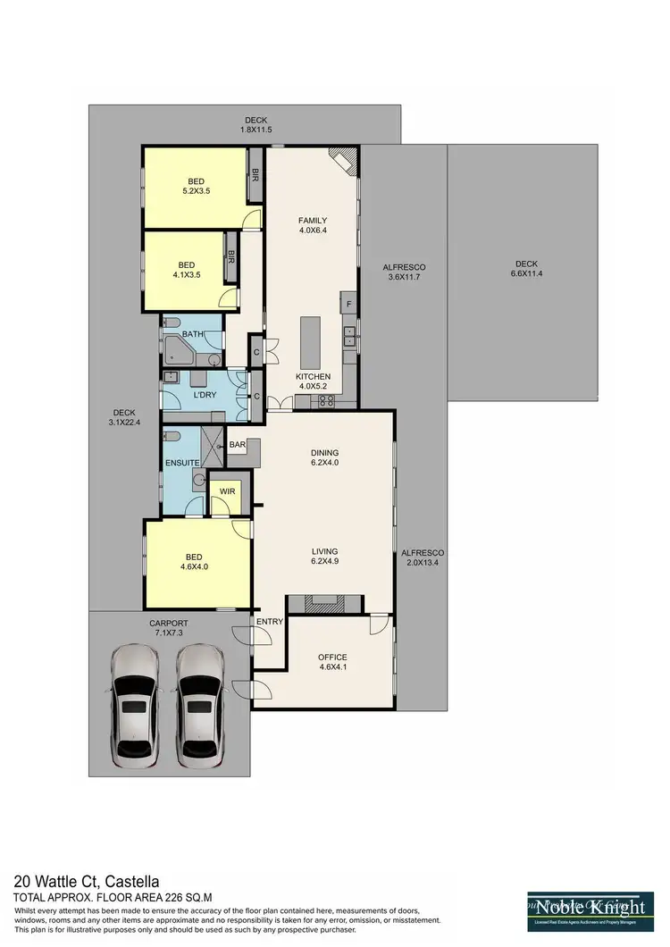 Floorplan of Homely house listing, 20 Wattle Court, Castella VIC 3777
