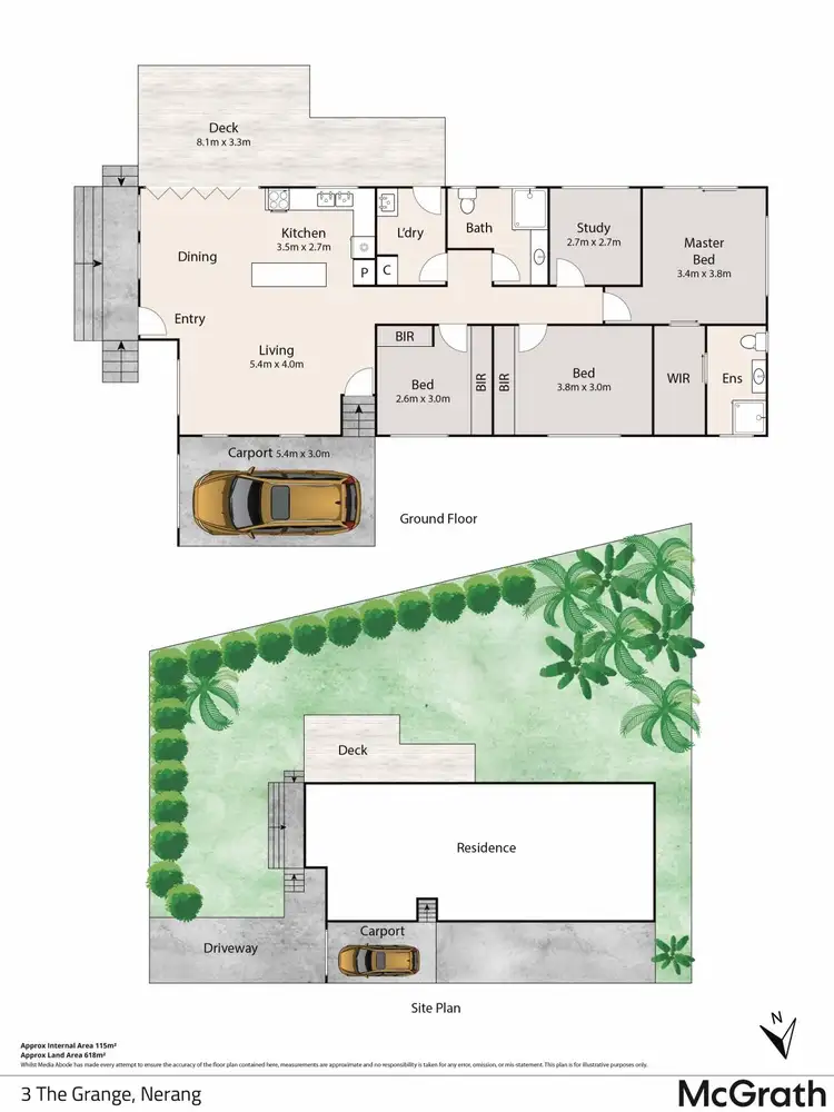 Floorplan of Homely house listing, 3 The Grange, Nerang QLD 4211