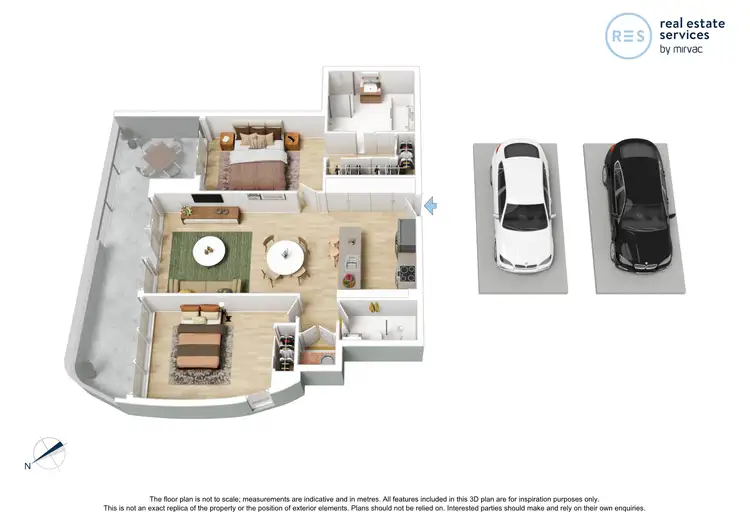 Floorplan of Homely apartment listing, 203/59 Stables Circuit, Doncaster VIC 3108