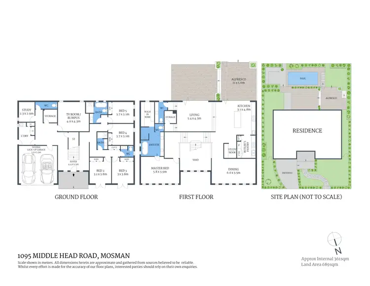 Floorplan of Homely house listing, 1095 Middle Head Road, Mosman NSW 2088
