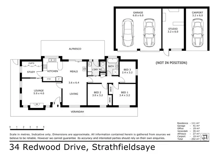 Floorplan of Homely house listing, 34 Redwood Drive, Strathfieldsaye VIC 3551