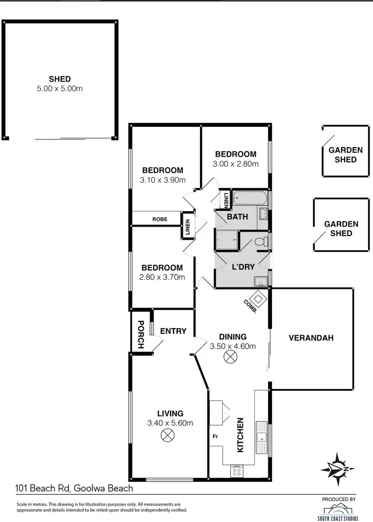Floorplan of Homely house listing, 101 Beach Road, Goolwa Beach SA 5214