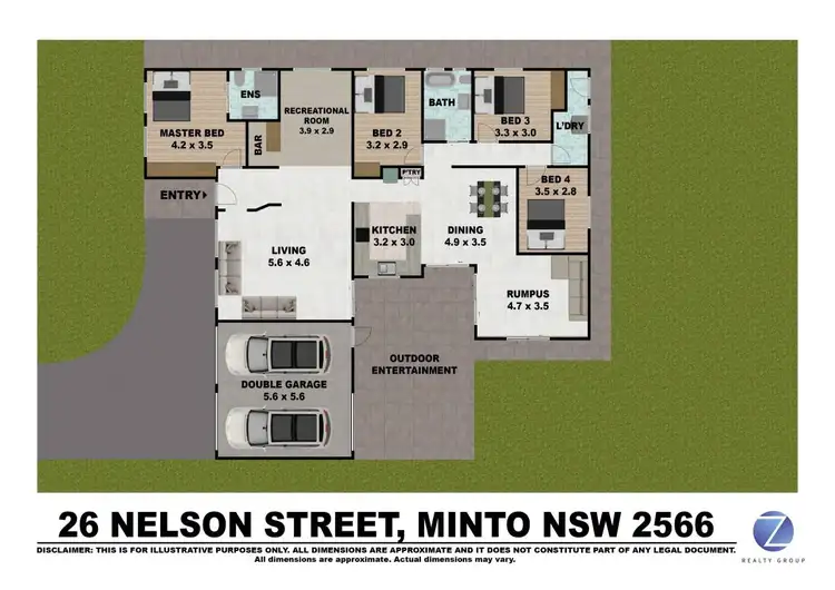 Floorplan of Homely house listing, 26 Nelson Street, Minto NSW 2566