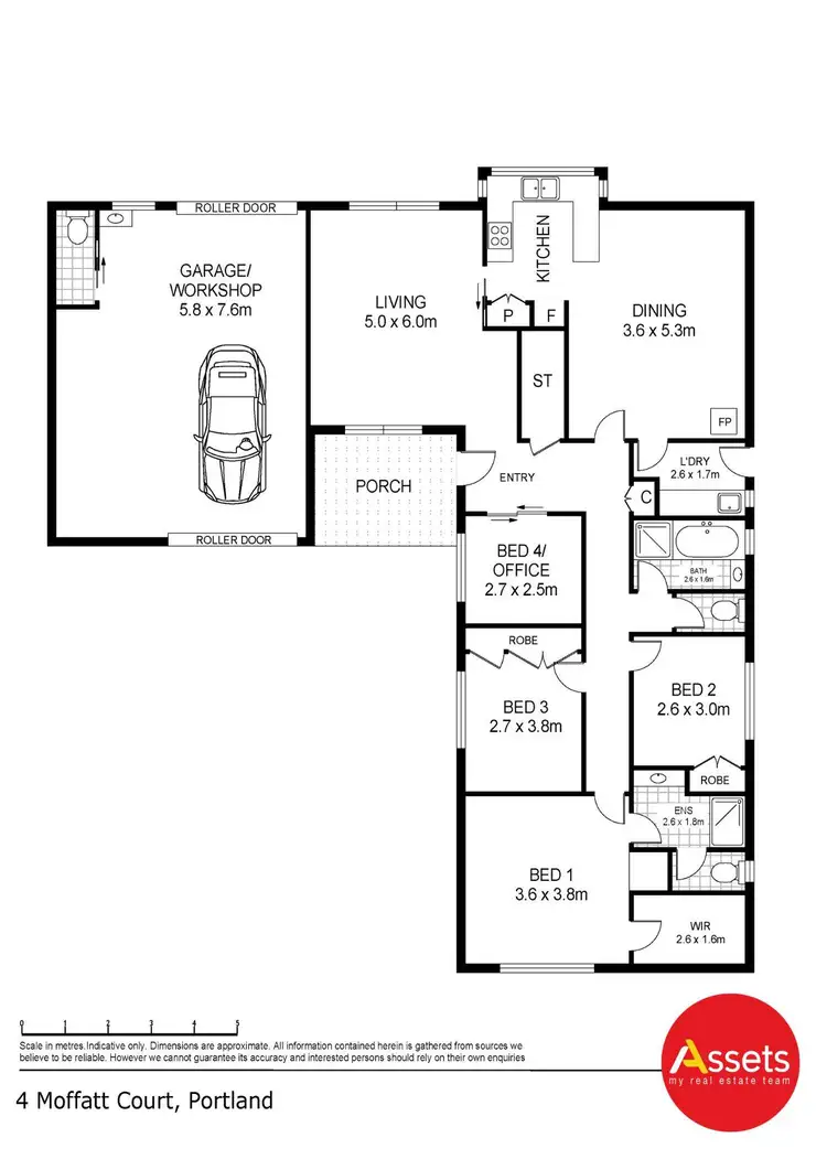 Floorplan of Homely house listing, 4 Moffatt Court, Portland VIC 3305