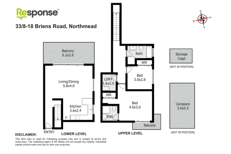 Floorplan of Homely unit listing, 33/8-18 Briens Road, Northmead NSW 2152