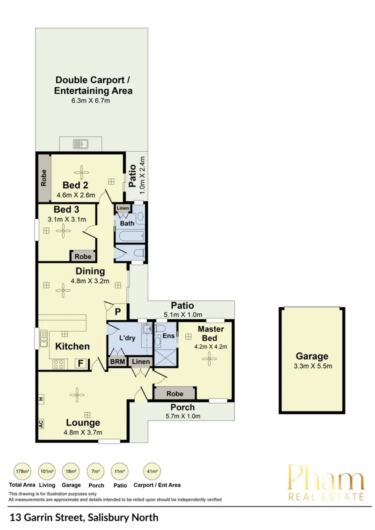 Floorplan of Homely house listing, 13 Garrin Street, Salisbury North SA 5108