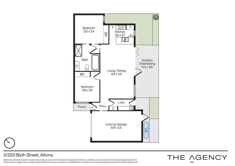 Floorplan of Homely unit listing, 3/220 Blyth Street, Altona VIC 3018