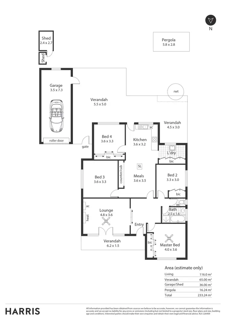 Floorplan of Homely house listing, 20 Arnold Avenue, Firle SA 5070