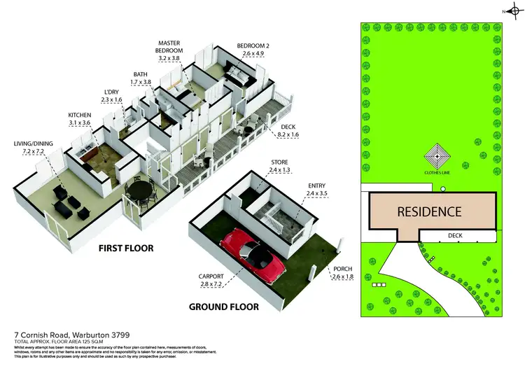 Floorplan of Homely house listing, 7 Cornish Road, Warburton VIC 3799