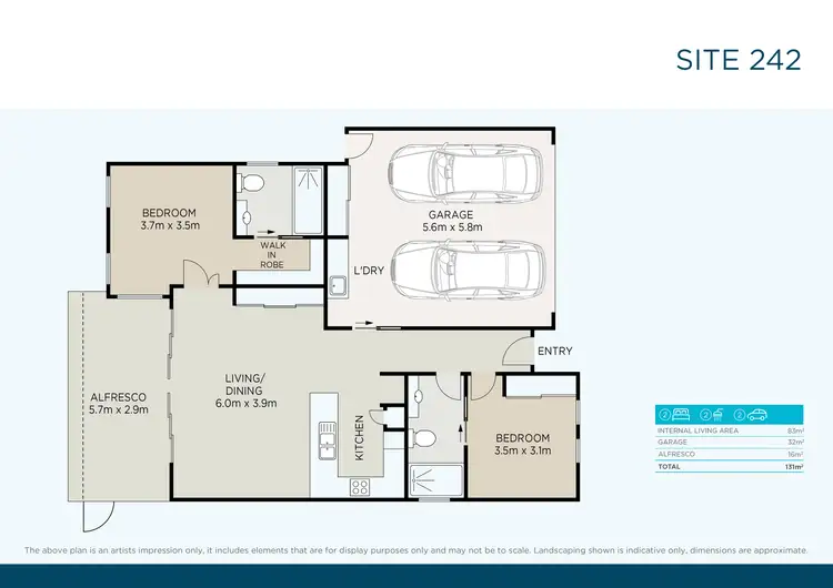 Floorplan of Homely retirement listing, 242/2-20 Island View Drive, Urangan QLD 4655