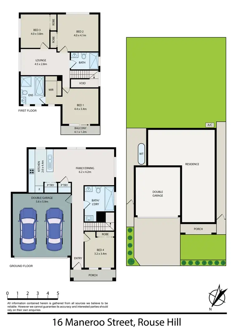 Floorplan of Homely house listing, 16 Maneroo Street, Rouse Hill NSW 2155