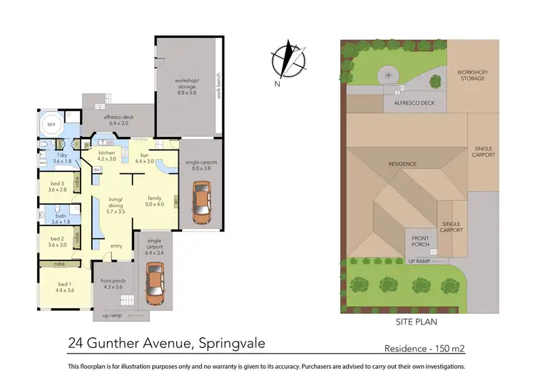 Floorplan of Homely house listing, 24 Gunther Avenue, Springvale VIC 3171
