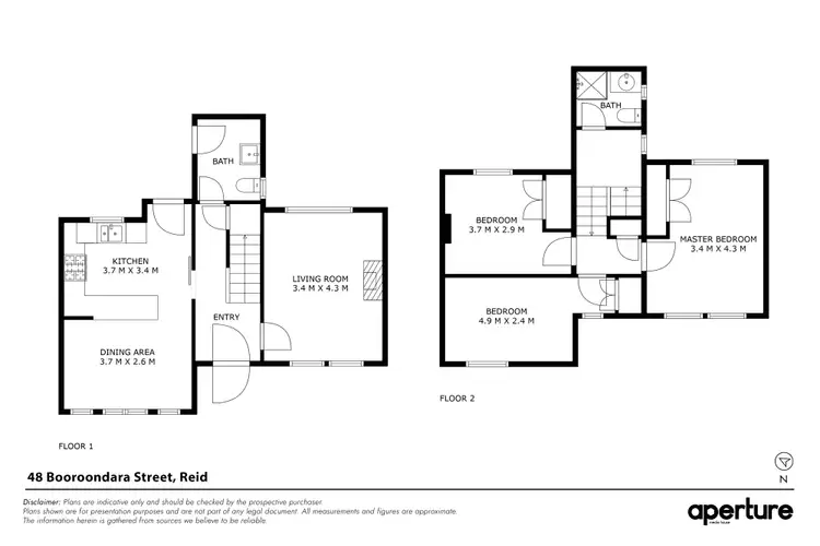 Floorplan of Homely house listing, 48 Booroondara Street, Reid ACT 2612