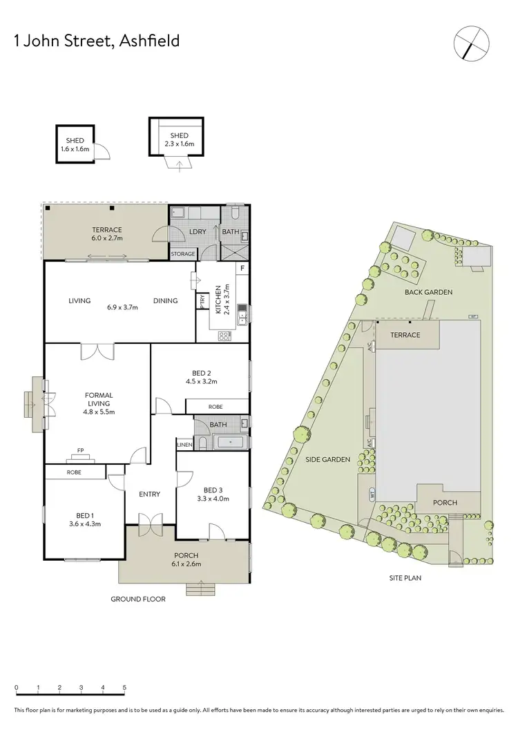 Floorplan of Homely house listing, 1 John Street, Ashfield NSW 2131