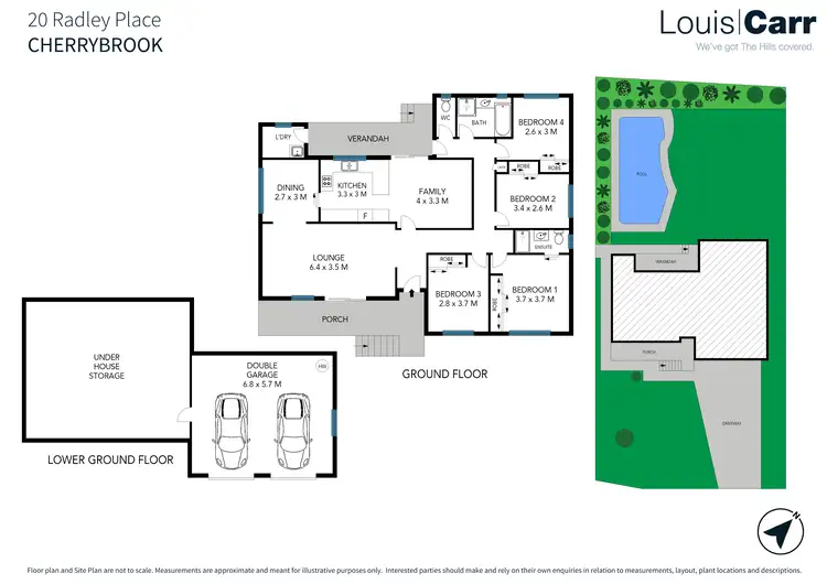 Floorplan of Homely house listing, 20 Radley Place, Cherrybrook NSW 2126